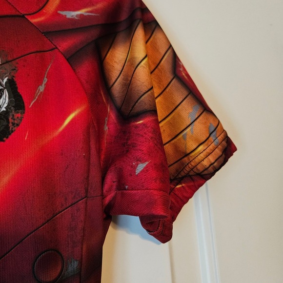Life On Track Iron Man Marvel Cycling Jersey Size Medium Short-Sleeve Full-Zip - Picture 7 of 9